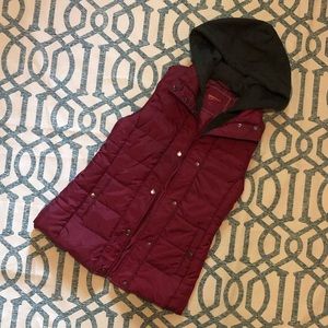 Hooded puffer vest!